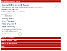Tablet Screenshot of micr.bankifsccode.com