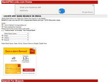 Tablet Screenshot of bankifsccode.com